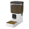 0192f79943fbb46e72e8e1001305 Automatic cat feeder with digital control panel filled with dry cat food