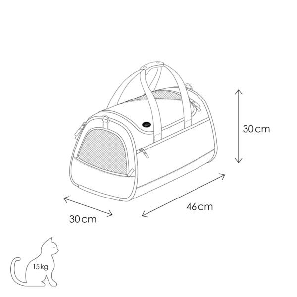 abmessungen-checkin Premium Cat Carrier Bag – Airline-Approved Cat Carrier