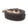 Luxury Cat Bed – Soft Cord Cozy Nest (Oval Design)