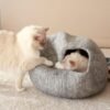Felt Cat Cave – Handmade Natural Wool