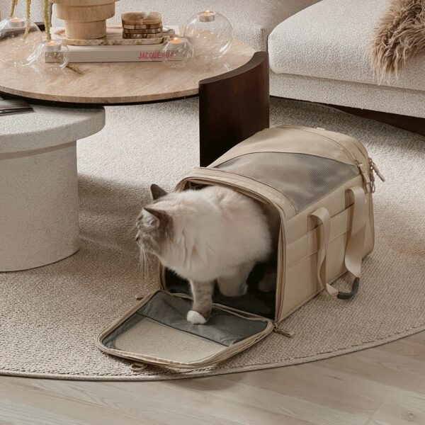 lucybalu-checkin-katzentransport-tasche-sand_bc8465c8-a2f5-47d9-8163-55795c14db87-1 Premium Cat Carrier Bag – Airline-Approved Cat Carrier
