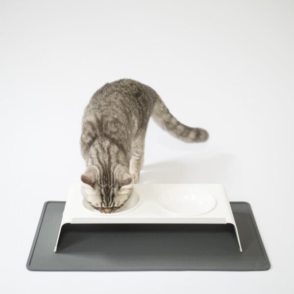 napfunterlage-katze-futterstation Silicone Cat Feeding Mat – Spill-Proof Bowl Base